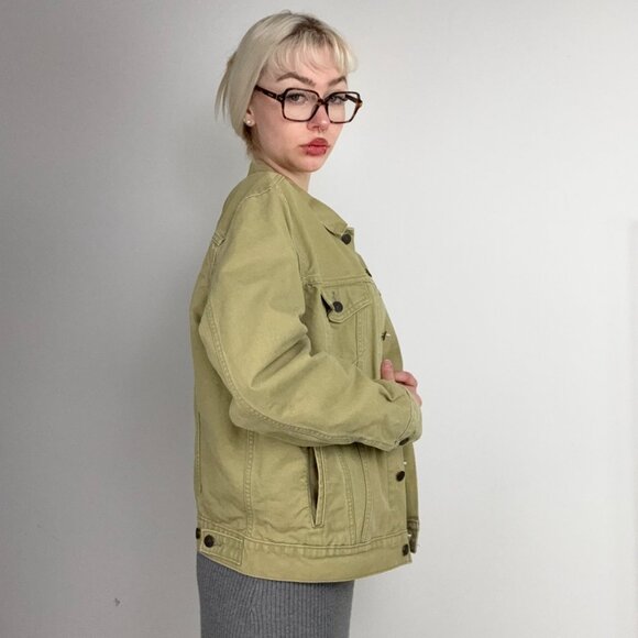 M - Levi’s Premium Green Denim Jacket - Picture 2 of 3